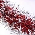 thumbnail image 3 of Sparkly Extra Thick Snowy Tinsel Garlands - 3 Strands x 6.6 ft (Red), 3 of 6