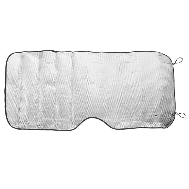 Shisuyan 140*70cm Car Sunshade Solar Reflective Silver Front Windowshield Sun Shade Double UV Rays Block