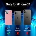 thumbnail image 6 of [5 in 1 for iPhone 11 Case 6.1, with 2 Pack Screen Protector + 2 Pack Camera Lens Protector, Liquid Silicone Ultra Slim Shockproof Protective Phone Case [Microfiber Lining] (Red)…, 6 of 12