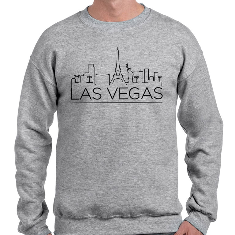 Skyline Las Vegas Nevada Sweatshirt Unisex 3X-Large Grey - Walmart.com