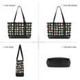 thumbnail image 6 of FORMRS Canvas Laptop Tote Bag for Women with 15.6" Computer Compartments Shoulder Handbag, Green Block Pattern, 6 of 7