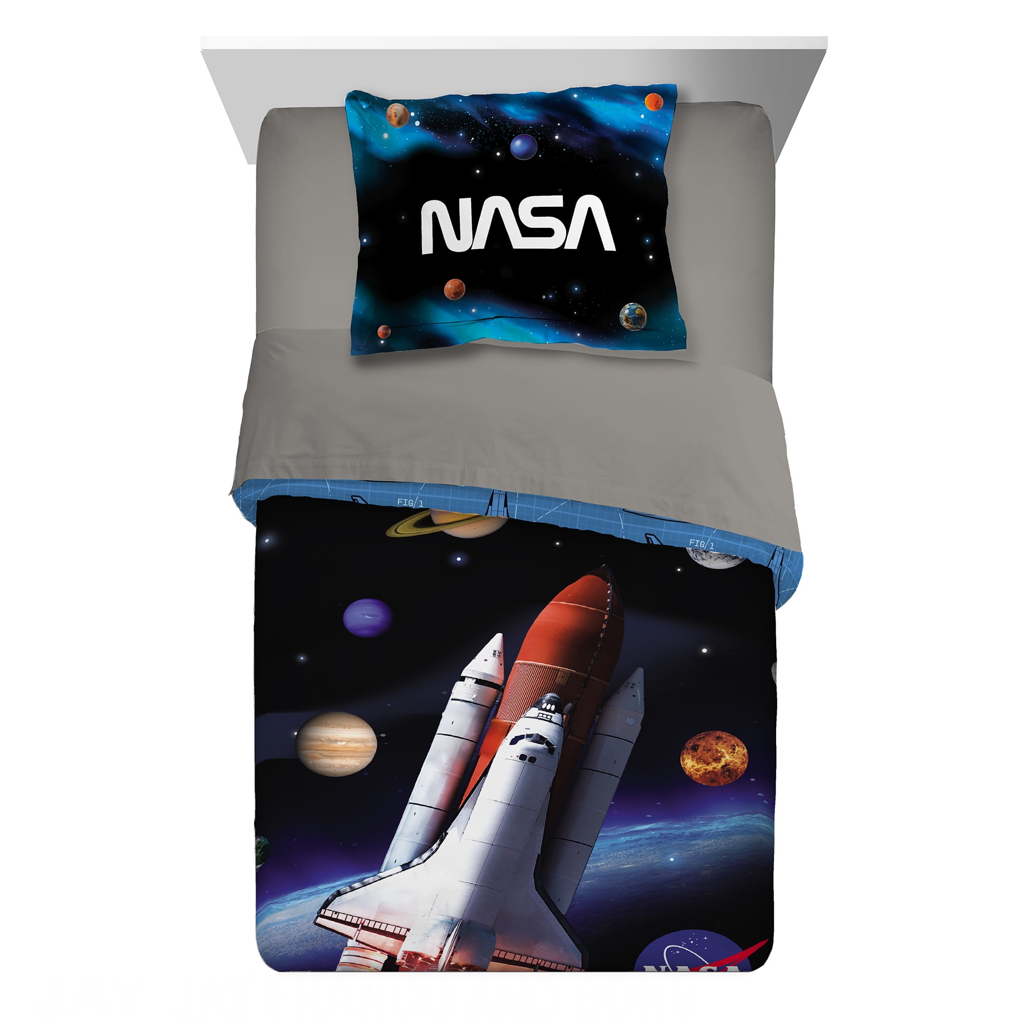 NASA Reversible Twin Galaxy Comforter