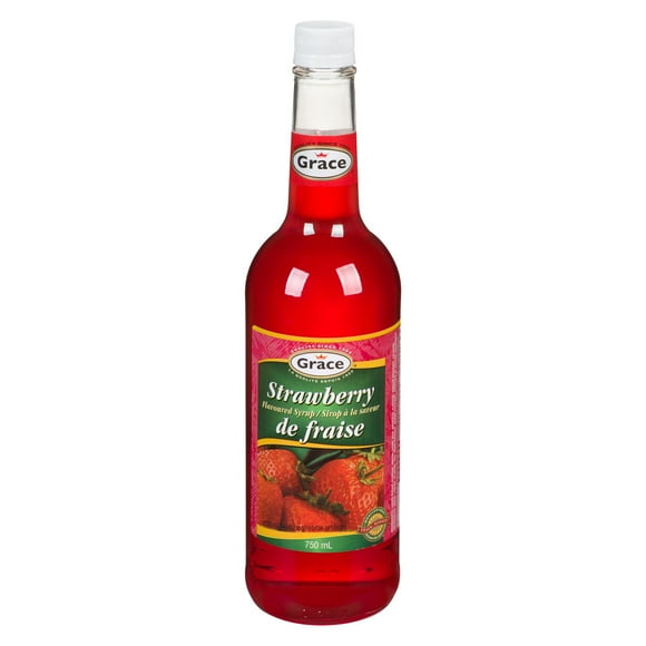 Grace Strawberry Flavoured Syrup, 754ml Bottle, Grace Strawberry Flavoured Syrup, 754ml Bottle