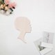 thumbnail image 2 of 12Pcs African Woman Face Cutouts with Lashes African Woman Silhouette Head Wood Decor, 2 of 3