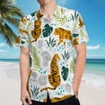 thumbnail image 5 of High Quality Hawaiian Shirts for Men Short Sleeve Aloha Beach Shirt Floral Summer Casual Button Down Shirts Blouses UU8H2F, 5 of 7