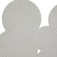 thumbnail image 4 of DecMode White Wood Carved Pinwheel Plate Wall Decor, 4 of 7