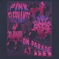 thumbnail image 2 of Women's Dumbo Pink Elephants on Parade Graphic Tee Navy Blue X Large, 2 of 4