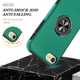 thumbnail image 3 of JTCASES for iPhone 8 Plus/7 Plus Case, Car Mount Bracket 2-layer Hybird Shockproof PC TPU Anti-fall Slim Fit Lightweight Magnetic Cover for iPhone 7 / 8 / SE, Darkgreen, 3 of 7
