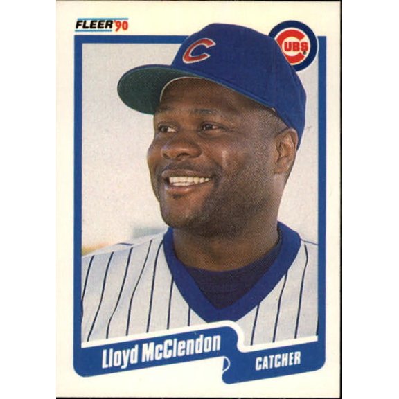1990 Fleer #38 Lloyd McClendon NM-MT Chicago Cubs Baseball Card ID 9694 Chicago Cubs MLB Baseball Trading Card