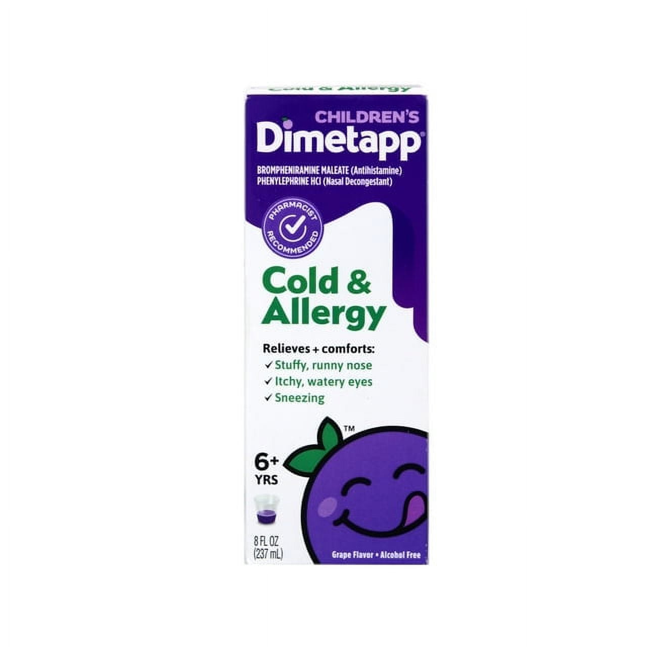 Dimetapp Children's Cold & Allergy, Grape, 8 oz
