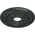 thumbnail image 3 of Ekena Millwork 16 1/4"OD x 3 5/8"ID x 1"P Wreath Ceiling Medallion (Fits Canopies up to 5 1/2"), Hand-Painted Painted Turtle Crackle, 3 of 6