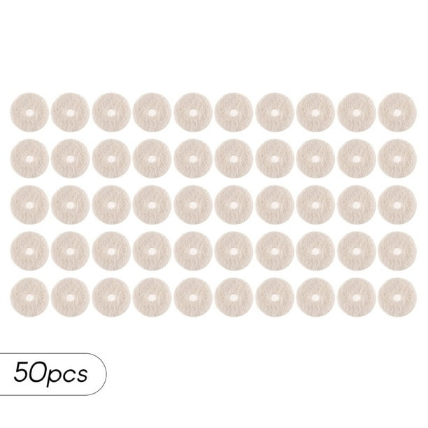 Arandelas de fieltro 50 unids Correa de guitarra Botón de fieltro Arandelas Cerraduras Bloques Partes de guitarra Accesorios Romacci Arandelas de fieltro