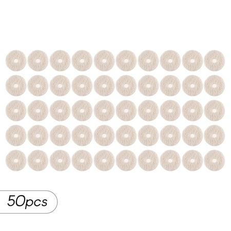 

Andoer 50pcs Guitar Strap Felt Button Washers Locks Blocks Guitar Parts Accessories