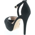thumbnail image 3 of Blossom Womens VICE-126 Bridal Formal Evening Party Ankle Strap High Heel Peep Toe Glitter Sandal, 3 of 7