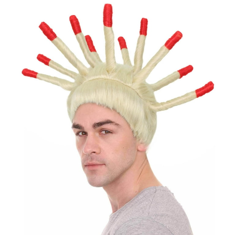 Mens Spikey Wig Male Blonde Wigs Halloween Costume Mens Spikey Wig Male Blonde Wigs Halloween Costume