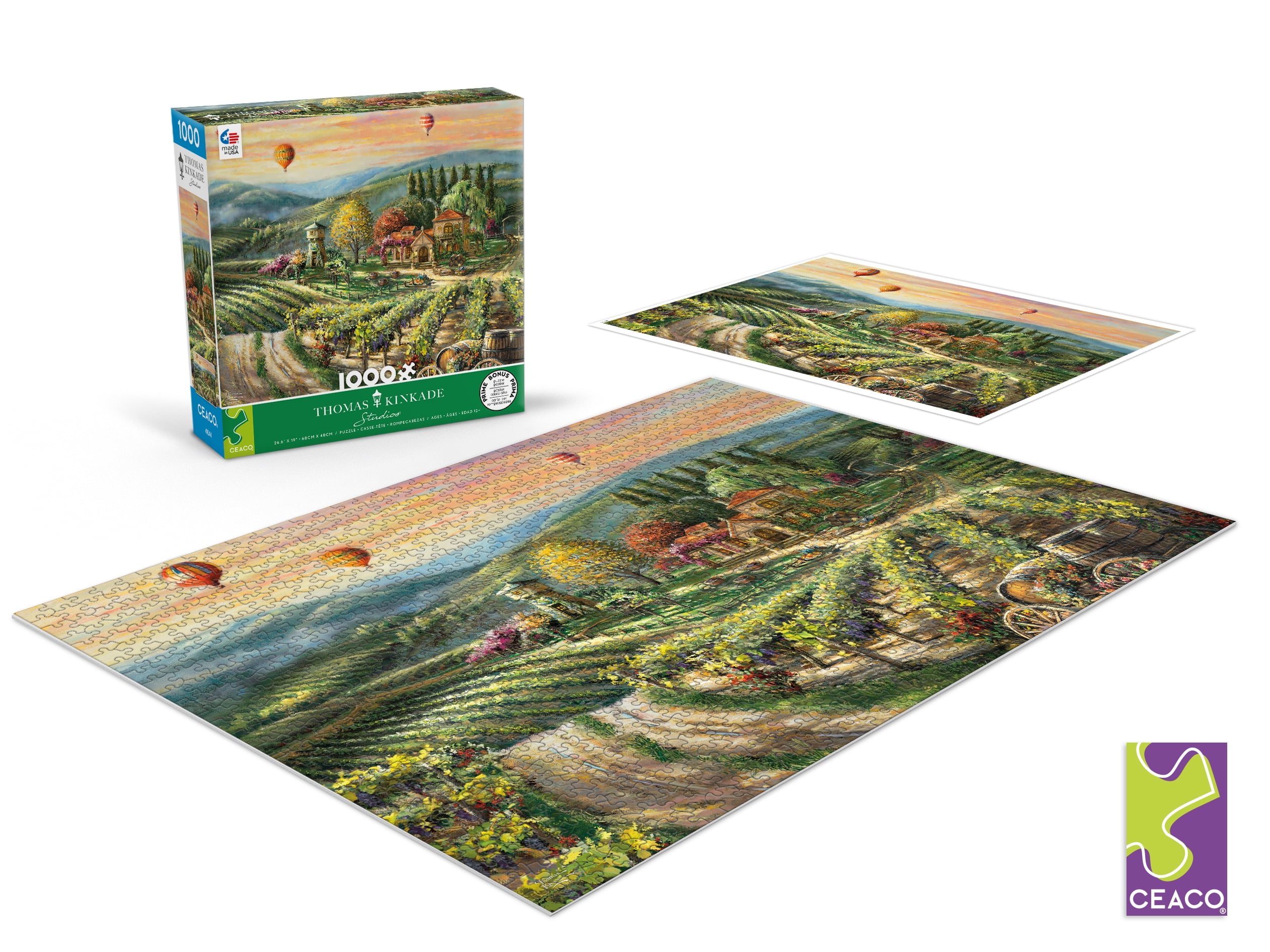 Ceaco - Thomas Kinkade - Peaceful Valley Vineyard - 1000