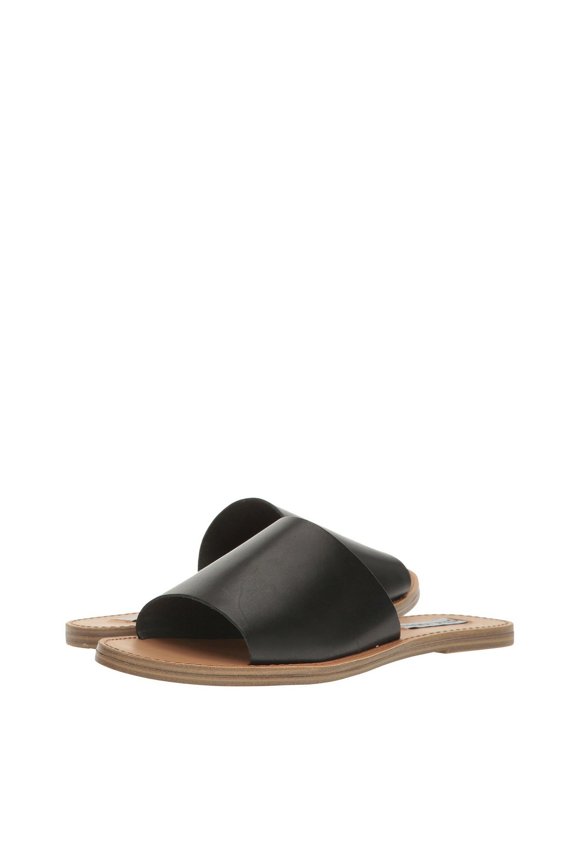 Grace Women's Flat Leather Slide Sandals