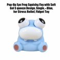 thumbnail image 2 of Pop-Up Eye Frog Squishy Toy with Soft Gel Squeeze Design, Single, Blue, for Relaxation, Squeeze Toy, 2 of 3