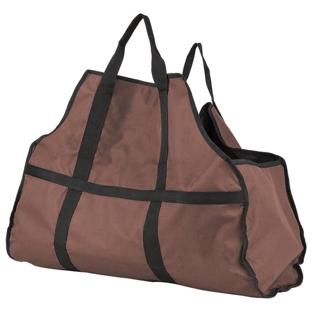 Monstrate - Bolsa de almacenamiento de troncos de tela Oxford para leña, portátil, práctico soporte para bolsa de transporte de Jardín y Patio No.01