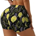 thumbnail image 2 of Xecao Lavender Flowers Print Workout Shorts for Women Soft Smooth Gym Yoga Scrunch Active Tennis Workout Running Shorts, 2 of 9
