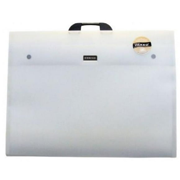 Dekko DK0108 23 in. x 31 in. Polypropylene Folio - Crystal White