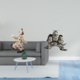 thumbnail image 2 of Figura de búho , escultura única, adorno de mesa, estatuilla artística de animal para sala de estar, comedor, oficina, centro de mesa, decoració, 2 of 8
