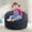 Drak Grey, variant on Hobestluk Bean Bag Chairs 2.5FT Bean Bag Chair with Memory Foam Filled & Plush Faux Fur Cover Small Bean Bag Chairs for Playroom, Living Room, Bedroom (Grey)