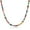 A-Rainbow, variant on Boho Beaded Choker Necklace for Women, Gemstone Choker Natural Stone Freshwater Pearl Surfer Necklaces 14K Gold Plated Summer Beach Handmade Jewelry