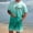 Green, variant on Gradient Letter Print Short Sleeve T Shirt And Shorts For Casual Wear Modern Crewneck ’s Leisure Outfit Comfortable Made For Daily Use(Green,XS)
