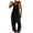 Black, variant on Lovskoo Jumpsuits for Women Casual Summer Rompers Sleeveless Loose Spaghetti Strap Baggy Overalls Jumpers with Pockets 2023 Black