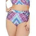 thumbnail image 2 of Raisins Curve PURPLE Curve Stolen Heart Printed High Waist Bikini Bottom, US 20W, 2 of 4