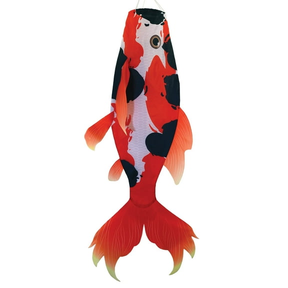 In the Breeze 5117 — Koi 48" Fish Windsock — Colorful Realistic Koi Fishsock for Yards and Gardens