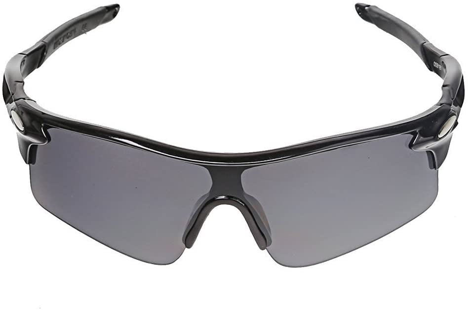Protective UV 400 Sunglasses for Women - Black Outdoor Sport Sunglasses - Comes with Free Sunglasses Case & Cleaning Cloth