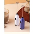 thumbnail image 5 of 1pc, Electric Milk Frother, Electric Coffee Blender, Frother, Handheld Eggbeater, Foam Maker, Creative Electric Whisk, Electric Coffee Mixer, Milk Whisk, Kitchen Tools, Kitchen Stuff-Black, 5 of 7