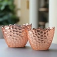 thumbnail image 2 of Veylan Rose Gold Oval Ceramic Planter Set (Set of 2), 2 of 5