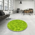 thumbnail image 4 of Ahgly Company Machine Washable Indoor Square Transitional Aloe Vera Green Area Rugs, 8' Square, 4 of 7