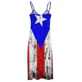 thumbnail image 4 of Vintage Puerto Rico Flag Sleeveless Dress prom dresses clothes for women Dance dresses, 4 of 5