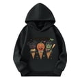 thumbnail image 4 of Cowsor Trendy Hoodies for Teen Girls Casual Graphic Hooded Sweatshirt Long Sleeve Oversized Pullover Tops Winter Clothes, 4 of 6