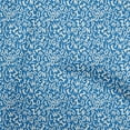 thumbnail image 1 of oneOone Georgette Viscose Medium Blue Fabric Alphabet Dress Material Fabric Print Fabric By The Yard 42 Inch Wide, 1 of 4