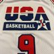 thumbnail image 5 of Camisetas de baloncesto 1992 EE. UU. 23 9 Camiseta SPACE JAM Costura bordado barato Alta calidad Ropa deportiva al aire libre Blanco Azul película, 5 of 5