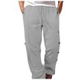 thumbnail image 3 of Zszcpp Wide Leg Pants Men'S Comfortable Sweat Long Athletic Bright Brief Style Relax Lounge Trousers Casual Trouser, 3 of 6