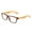 Bamboo Brown, variant on Unisex Clear Frames Squared Design Comfortable Stlyish for Women and Men