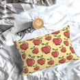 thumbnail image 5 of Pofeuu Apple Print Polyester Microfiber Plush Pillowcases, Super Soft and Cozy Pillow Case Covers with Envelop Closure（Pillow core not included）-14"x20", 5 of 6