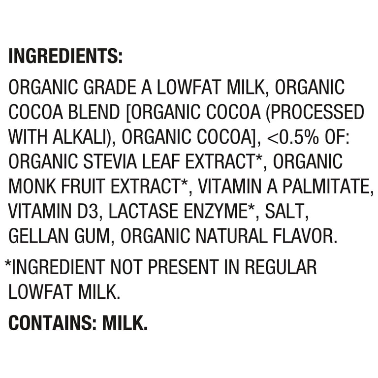 Horizon Organic Shelf Stable Lactose Free No Added Sugar 1% Lowfat