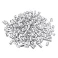 thumbnail image 1 of 200 Pcs Aluminum Crimping Loop Sleeves for 3/64" Diameter Wire Rope, Round Wire Rope Sleeve for Cable Line End, 1 of 6