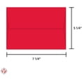 thumbnail image 5 of A7 Bright Color Envelopes, 5 1/4 x 7 1/4 Inches (for 5 x 7 Inches Cards and Photos) | 250 Envelopes Per Pack | Re-Entry Red, 5 of 5