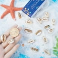 thumbnail image 2 of 1 Box Shell Charms Natural White Cowrie Seashells Charm Conch Shells Electroplated Charms Summer Ocean Sea Charm for Jewelry Making Charm Necklace Bracelet Earring DIY Craft, 2 of 9