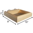 thumbnail image 2 of Wooden Mini Window Screen Bird Feeder - Handcrafted Eastern White Pine Window-Mount Feeder for Casement Windows - Easy Fill, Compact 2.5"H x 10"W x 10"D - Made in Maine, USA, 2 of 9