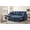 Blue, variant on Convertible Sleeper Sofa Bed, 76.5" L Shaped Sectional Couch with Pull Out Bed, Storage Chaise & Reversible Lounge, Compact Linen Sectional Sofa for Small Space Apartment Living Room, Charcoal Black