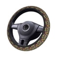 thumbnail image 4 of Elastic Steering Wheel Cover, Cute Parrot Baboon Leopard Zebra Stretch Thickening Car Steering Wheel Cover Women Men, Steering Wheel Protector Universal 15 in, 4 of 7
